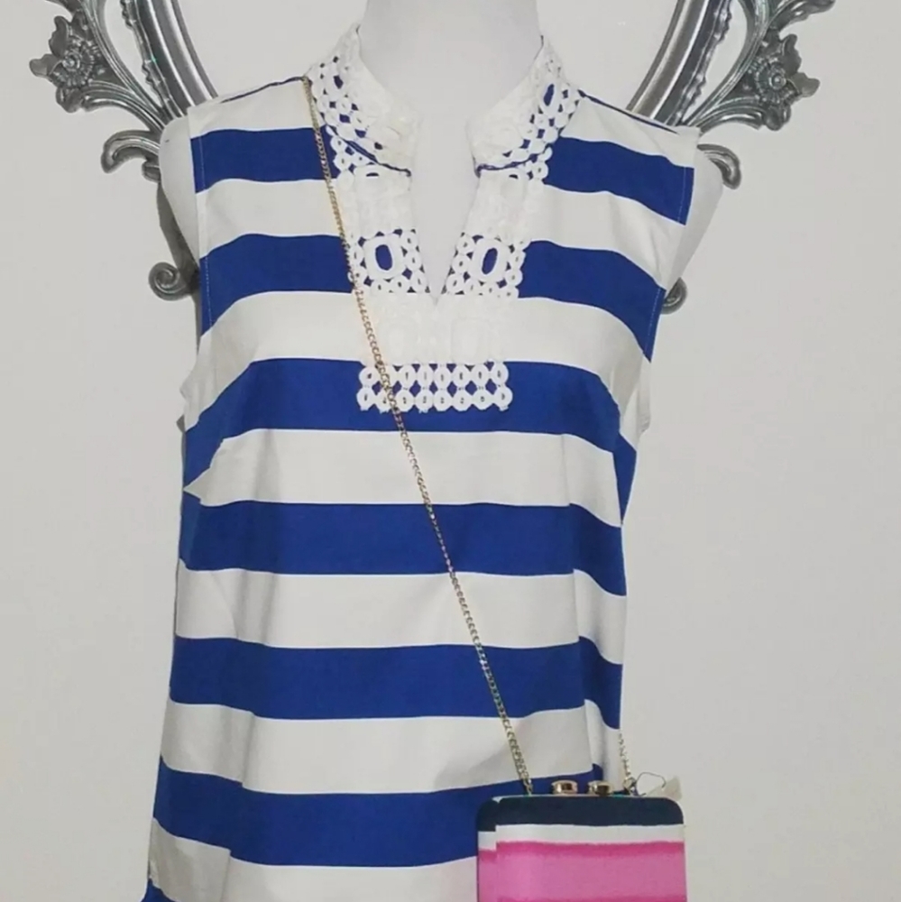 Talbots Chain Cross body Womens Pink Printed Brush - Picture 3 of 4